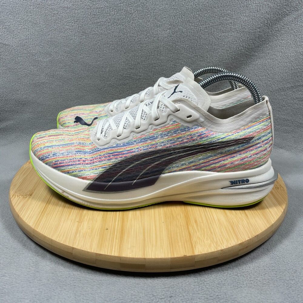 Puma Deviate Nitro Spectra Womens Size 10 Running Shoes Sneakers Multicolor - Picture 5 of 16